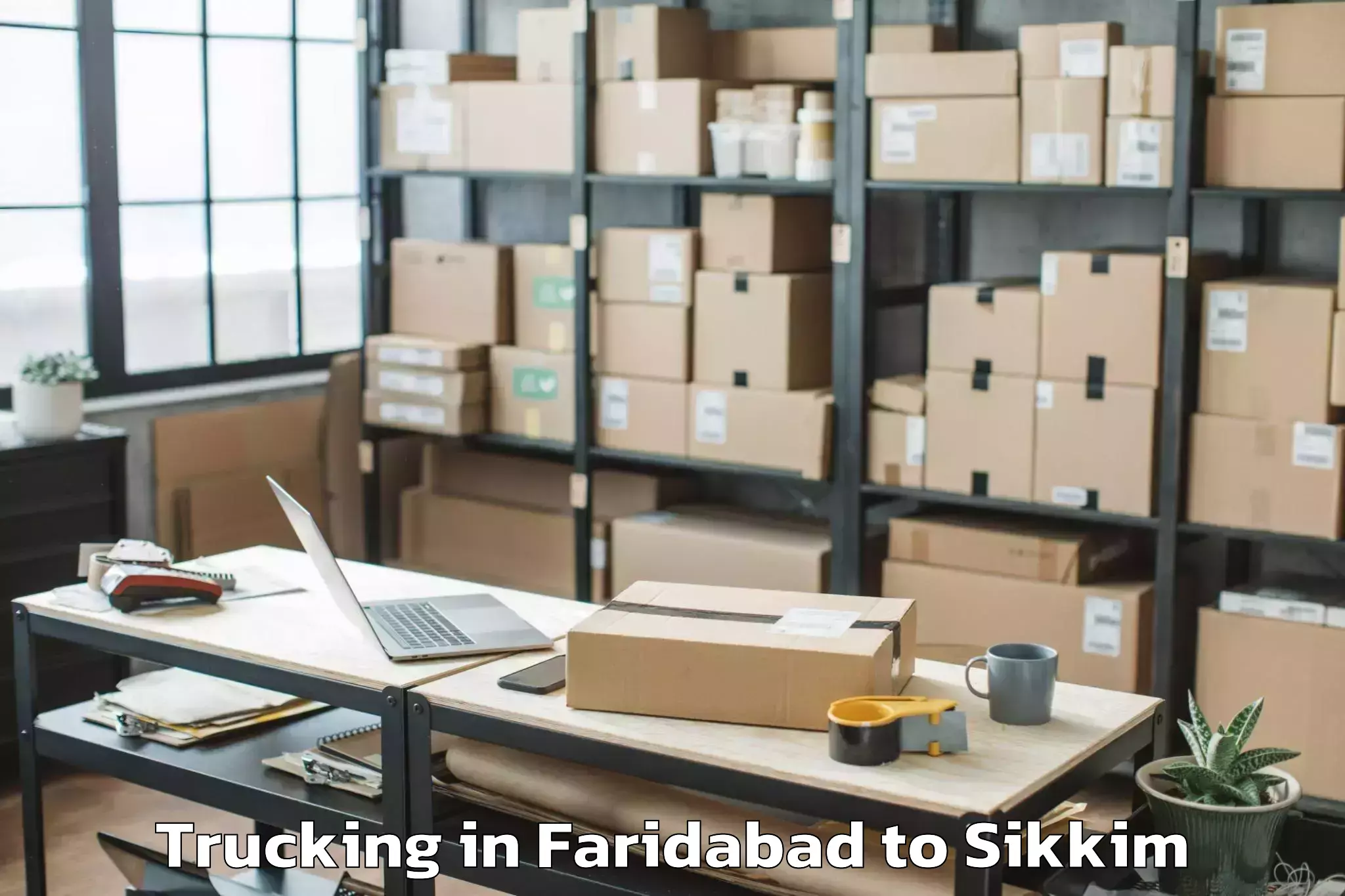 Leading Faridabad to Ravangla Trucking Provider